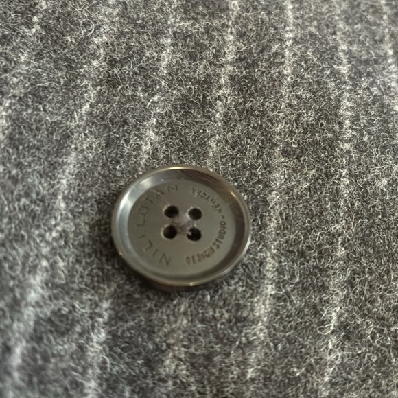 Rare Nili Lotan Women’s Pinstripe Virgin Wool Double-Breasted Jacket Gray Size38 - Picture 6 of 12